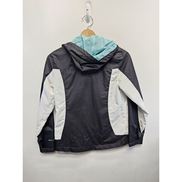 FREE COUNTRY ATHLETX SERIES Windbreaker Jacket Medium Black White Zip Snap - Picture 5 of 7